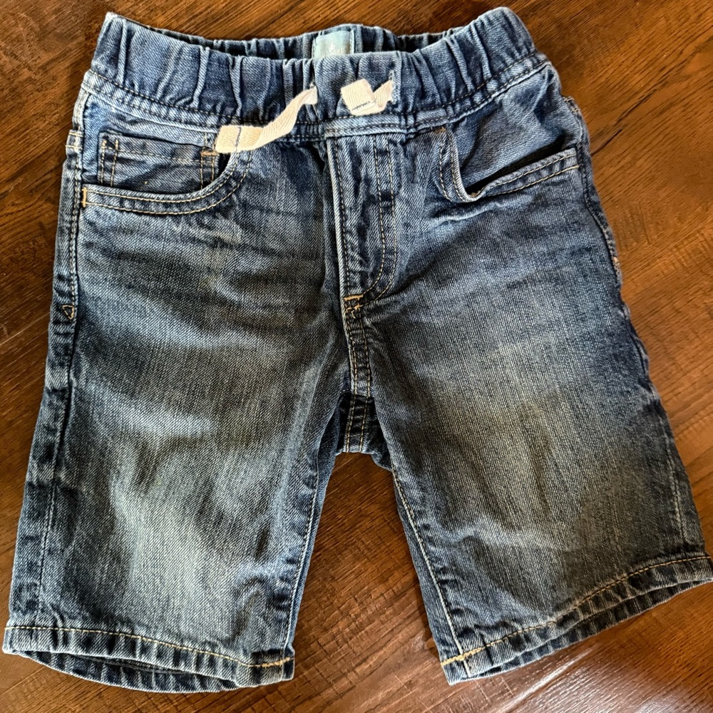 Baby Gap Denim Shorts 3T Elastic Waist Pull On - Picture 4 of 4